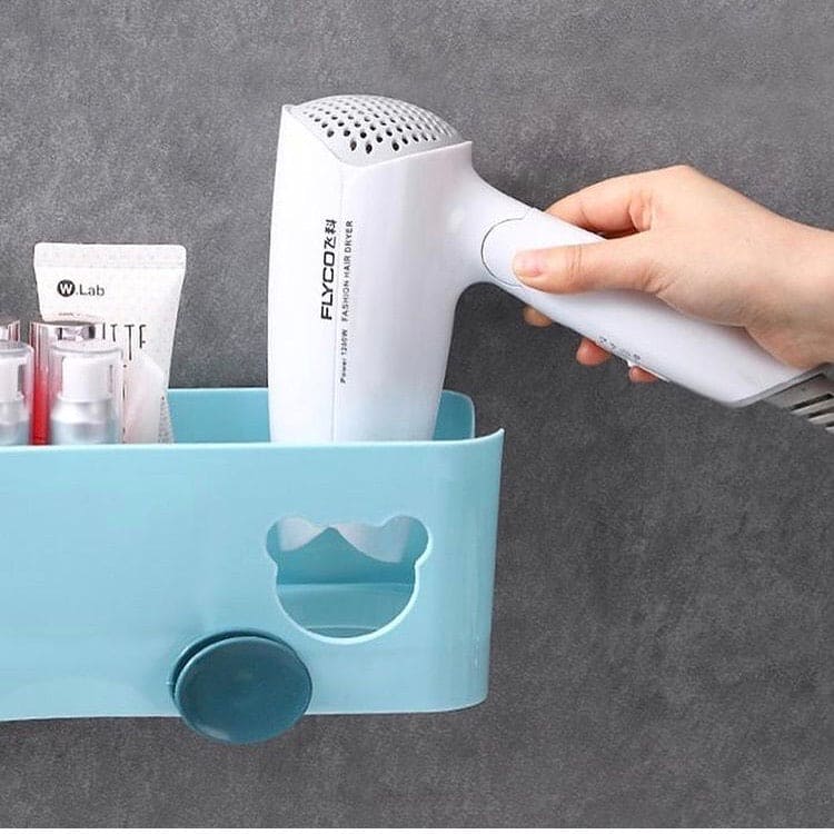 Wall Mounted Blow Dryer Holder Hair Dryer Bathroom Storage Rack Wall Mounted Blow Dryer Holder Hair Dryer Bathroom Storage Rack